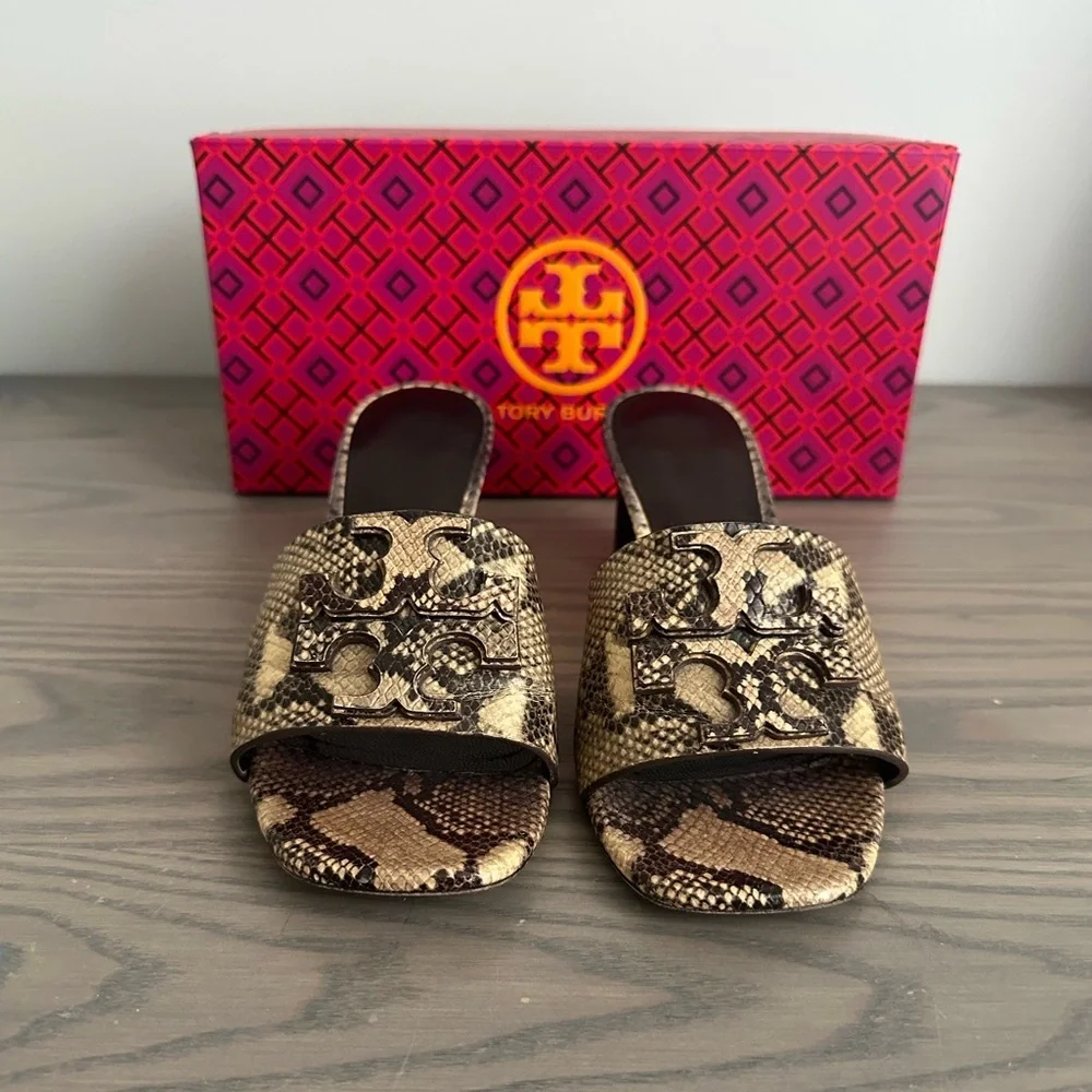 TORY BURCH INES MULE IN DESERT DUSK ROCCIA
